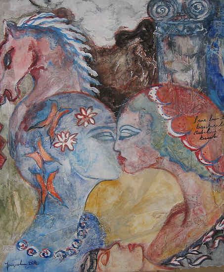 Fresco Griekse Liefde